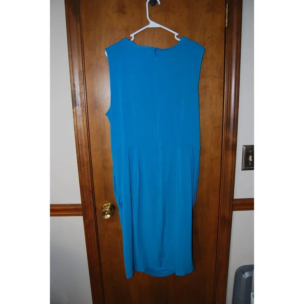 Lane Bryant Womens Sleeveless Gatheres Dress Size 22